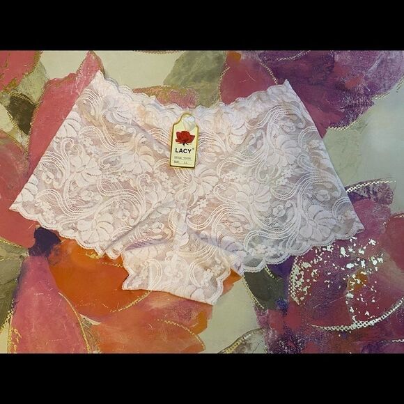 🌺 lacy Boyshorts 2 pack Assorted color pantiesXL - Picture 5 of 12